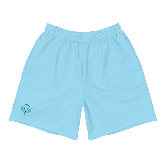 Men's Light Blue Athletic Shorts