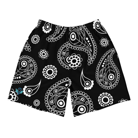 Bandana Print Men's Athletic Shorts