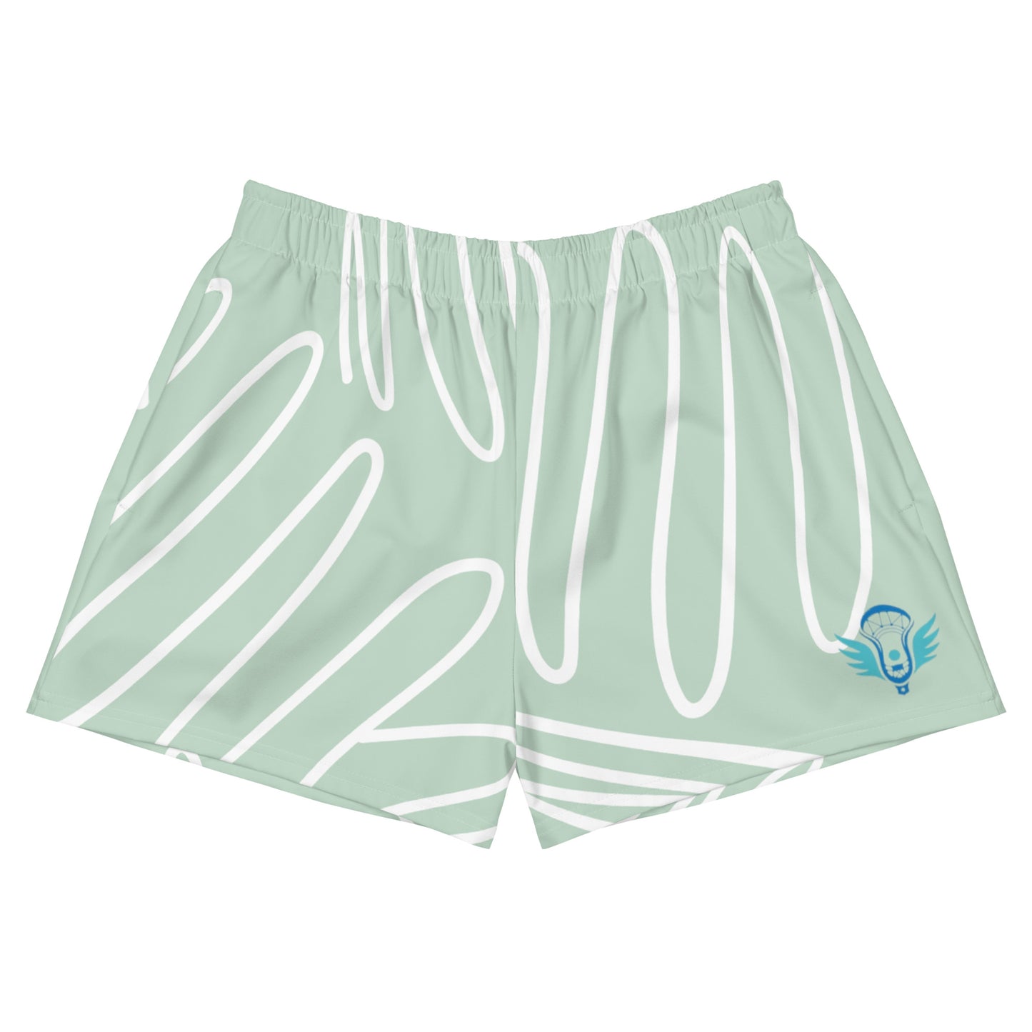 Abstract Women's Athletic Shorts