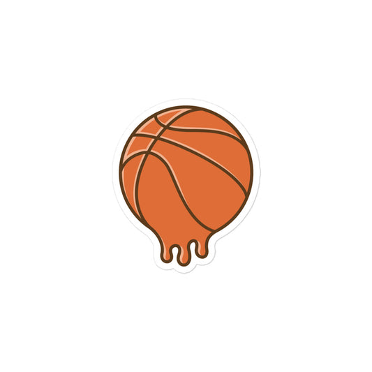 Melted Basketball stickers