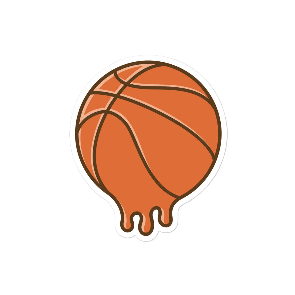 Melted Basketball stickers