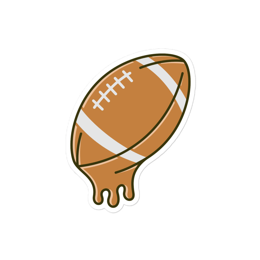 Melted Football Sticker