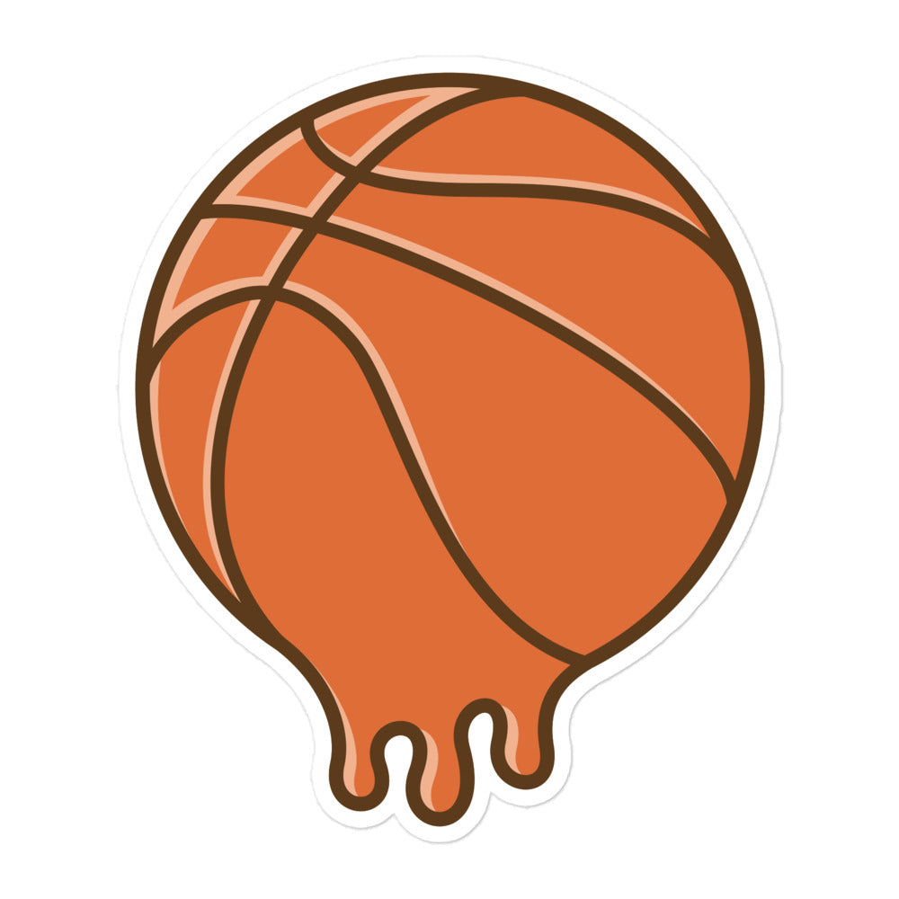 Melted Basketball stickers