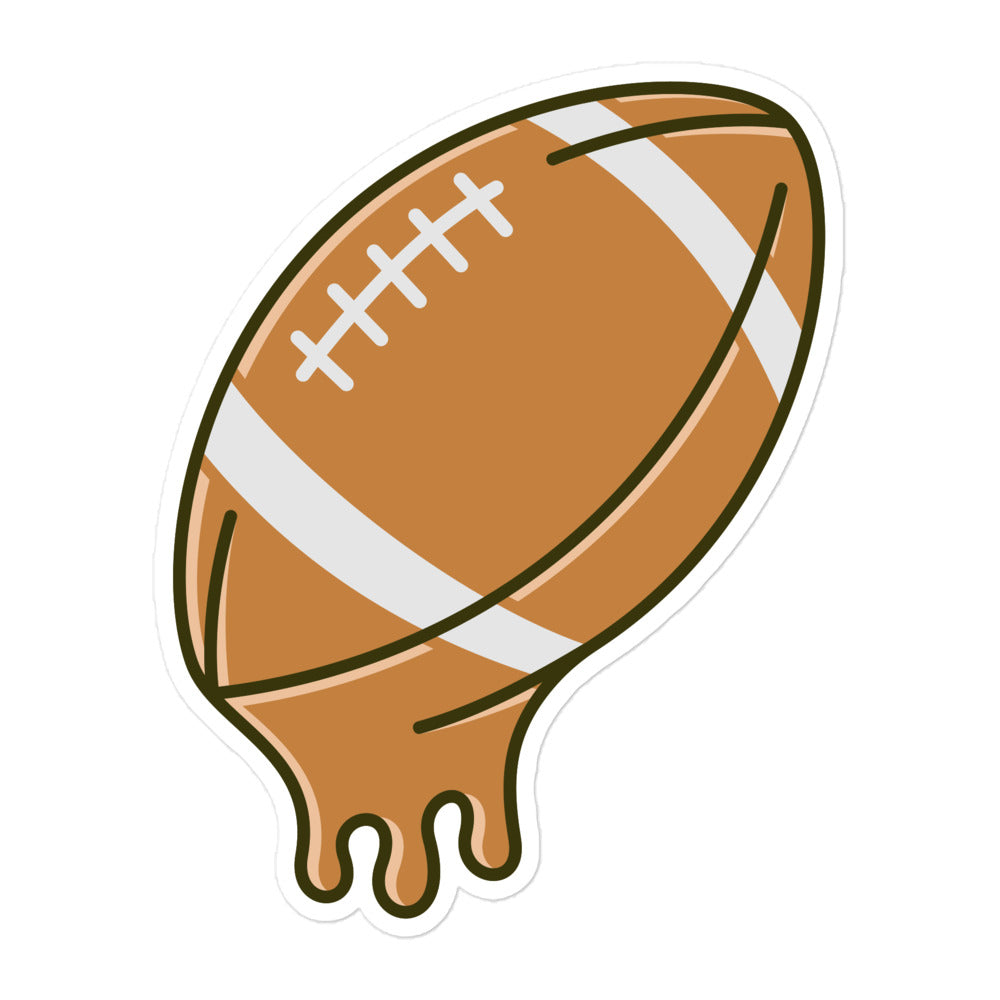 Melted Football Sticker